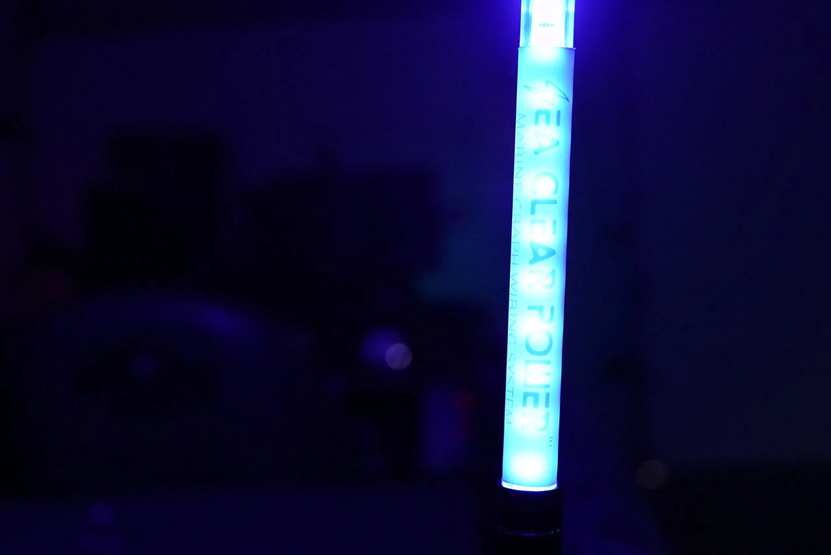 Sea Clear Power LED Navigational Light Pole - Coast Guard Approved