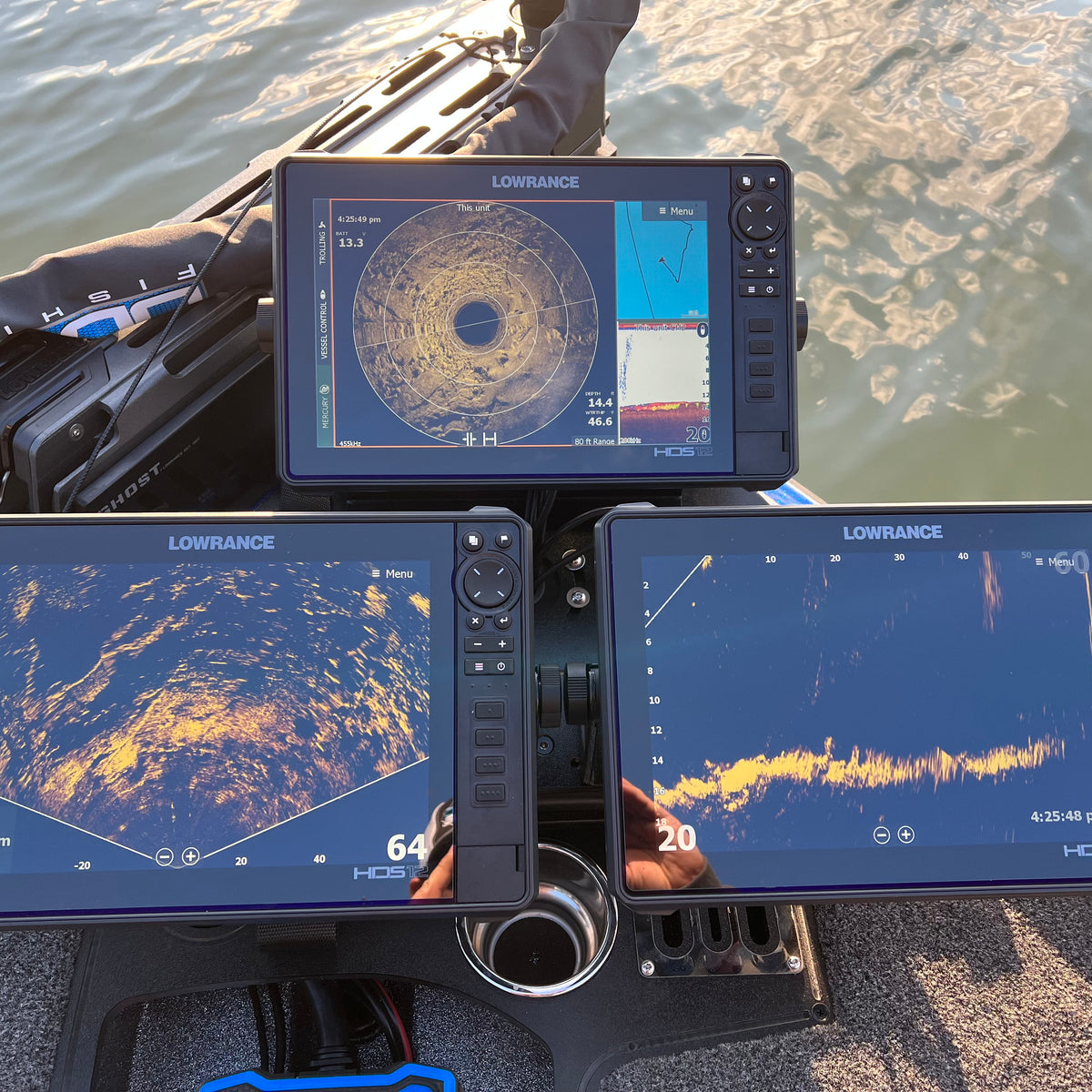 Triple Threat Over and Under Bow Mount System – Precision Sonar & Outdoors