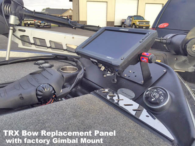 2019 and Earlier Triton TRX Bow Replacement Plate with Gimbal Holes