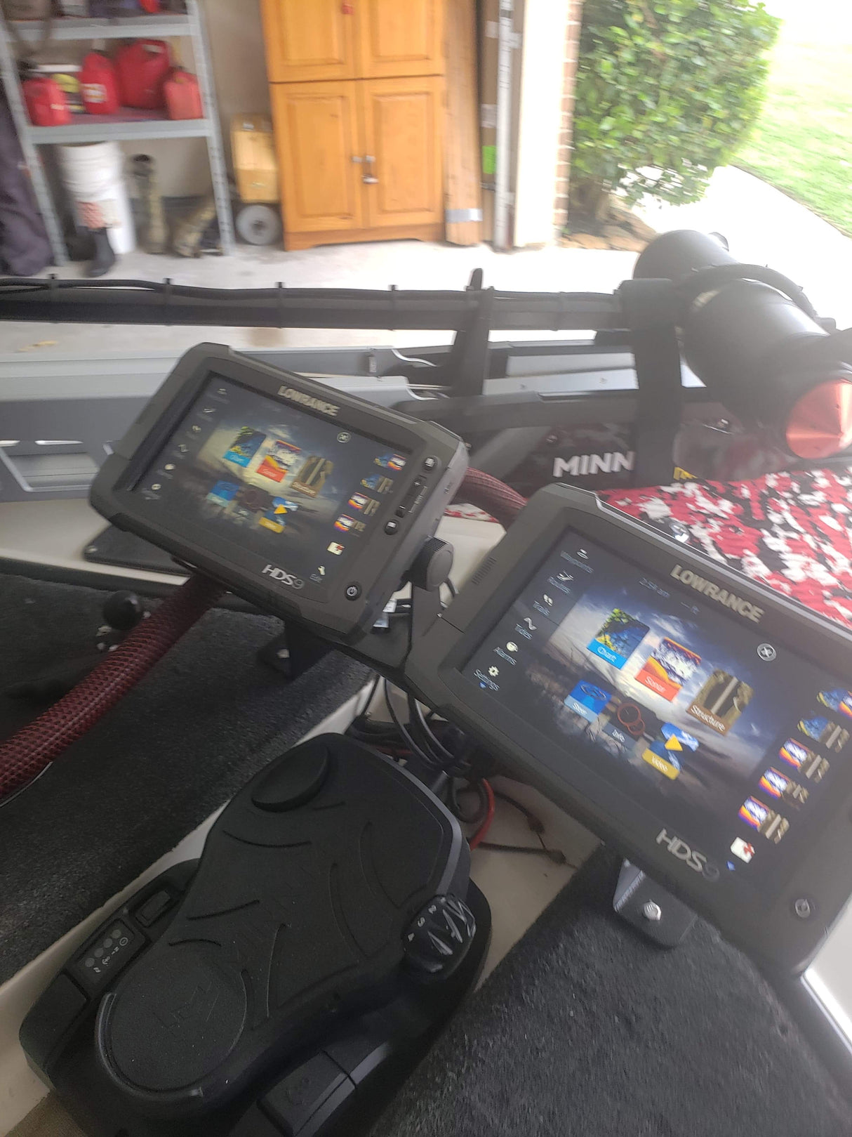 Side by Side Bow Mount Sonar Bracket Regular