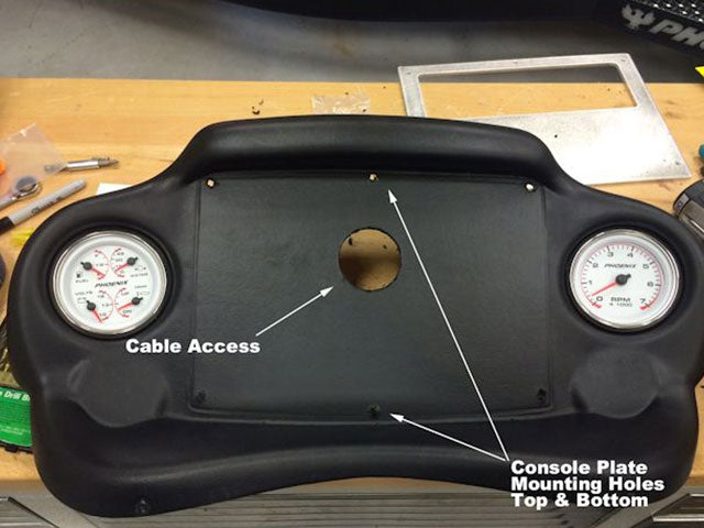 Phoenix Small Gauge Smart Bracket Console Mounting System (Fits Dash with 3.5" Gauges)