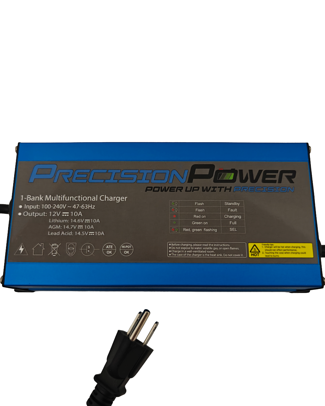 Precision Power 12V 10A 1-Channel Multi Functional Battery Charger