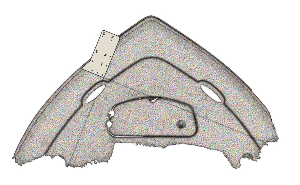 Tidewater 2300 Carolina Bay Bow Trolling Motor Mount
