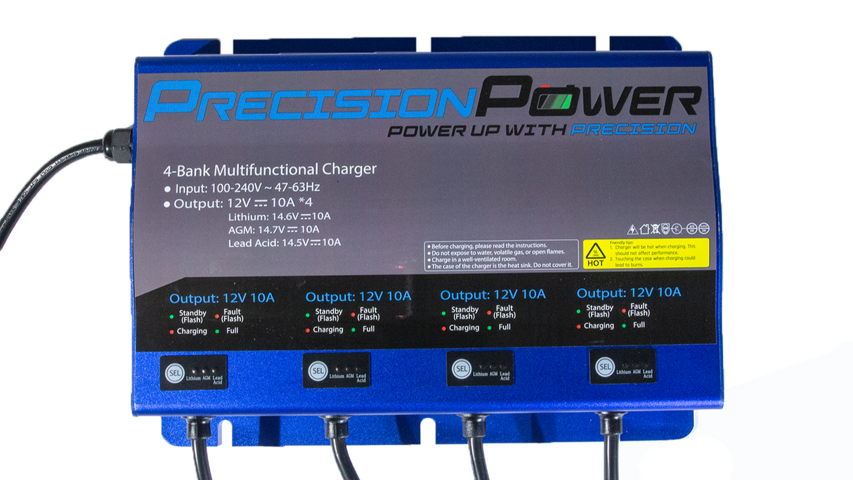 Precision Power 12V 40A 4-Channel Multi Functional Battery Charger