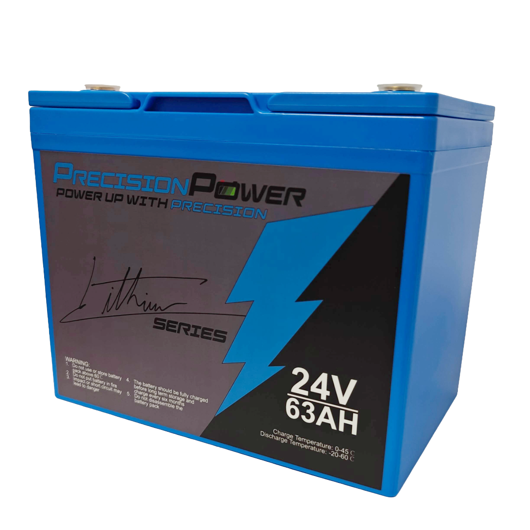 Precision Power Lithium 24V 63Ah Deep Cycle Smart Battery